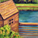 Day in Rowayton,  oil on canvas board  9 x 12