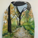 Jacket  oil on cut canvas 37 x 24
