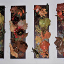 BSeason Panels, clay and glaze, each measures @ 5  x 18 x 3